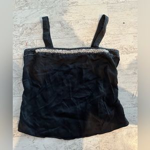 100% silk crop top